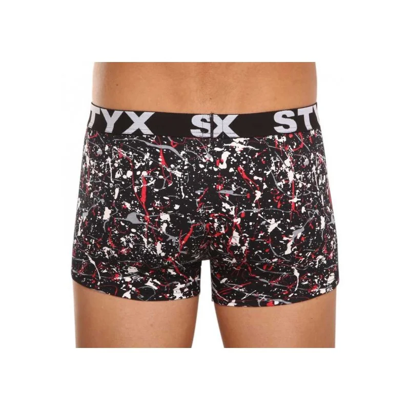 Styx 5PACK pánské boxerky art sportovní guma vícebarevné (G85052535759) M 