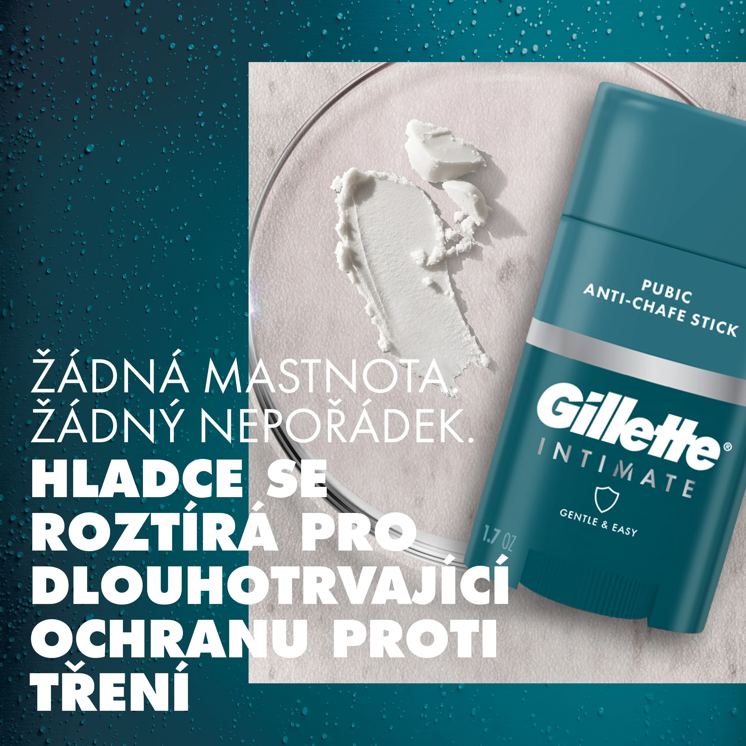 Gillette Intimní tyčinka na opruzeniny 48 g