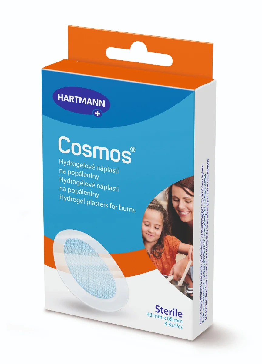 Cosmos Náplasti na popáleniny 68 x 43 mm 8 ks