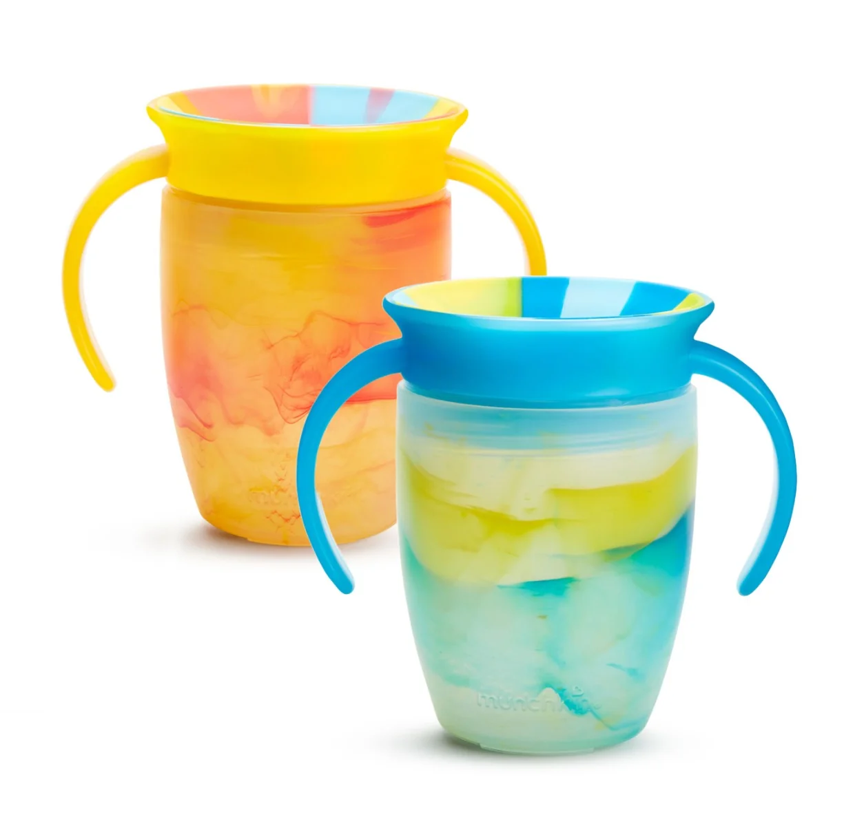 Munchkin Miracle 360° Tie Dye Cup Tropical 6m+ 2x207 ml žlutý a modrý