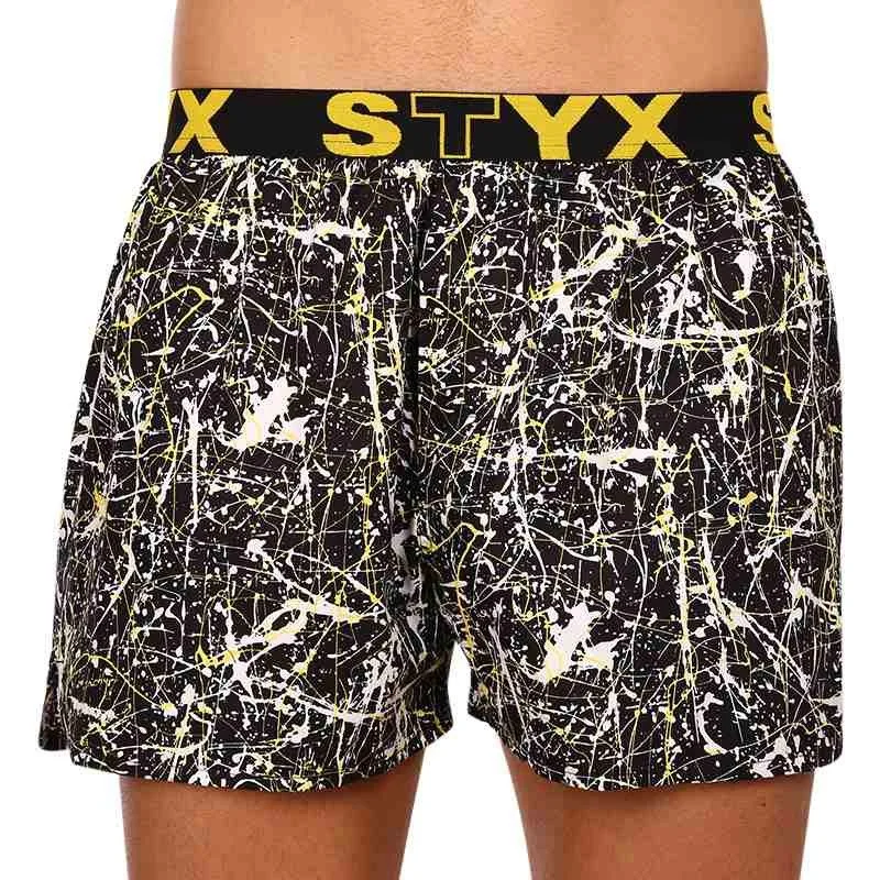 Styx 3PACK pánské trenky art sportovní guma vícebarevné (3B13356) XL 