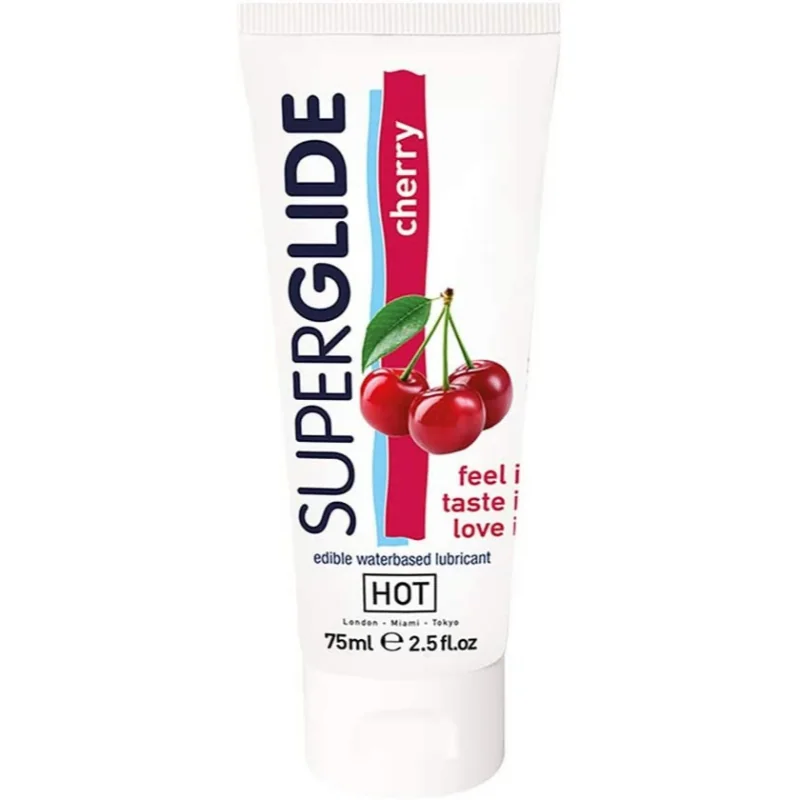 Hot SUPERGLIDE třešňový lubrikační gel Cherry (75 ml)