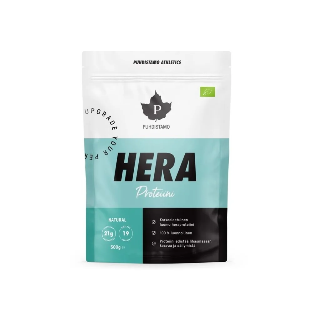 Puhdistamo HERA Protein (Whey Protein) BIO natural 500 g