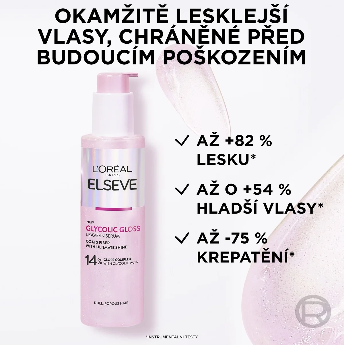 Loréal Paris Elseve Glycolic Gloss bezoplachové sérum 150 ml