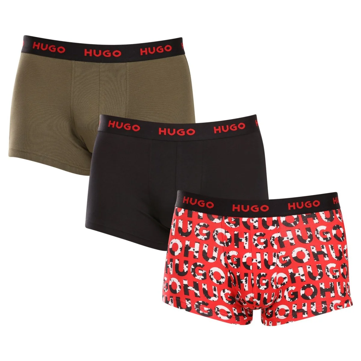 HUGO 3PACK pánské boxerky vícebarevné (50480170 306) L