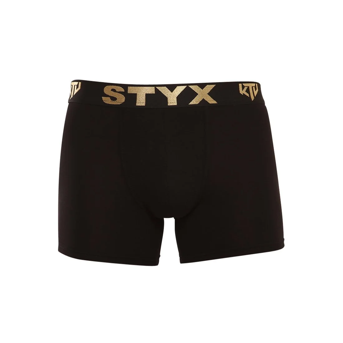 Styx Pánské boxerky / KTV long sportovní guma černé - černá guma (UTC960) XXL 