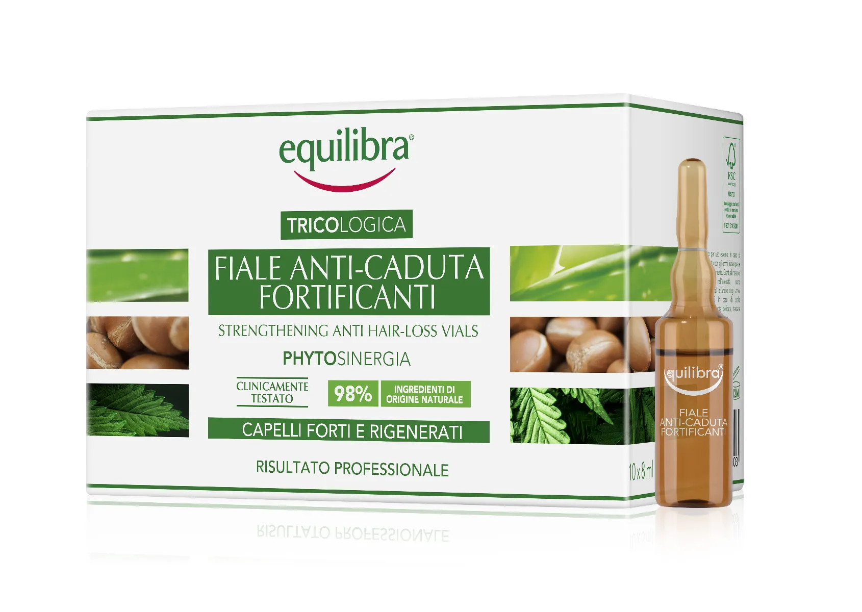 Equilibra Strenghtening Anti Hair-loss Vials ampule proti padání vlasů 10x8 ml