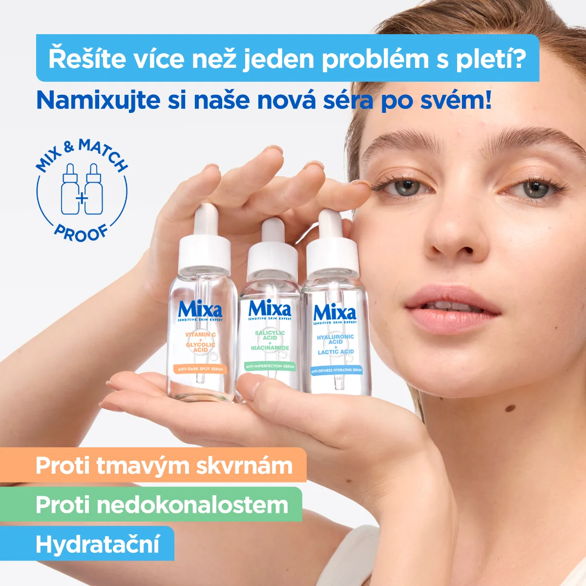 Mixa Face & Cleansing Hydratační sérum proti vysušení 30 ml