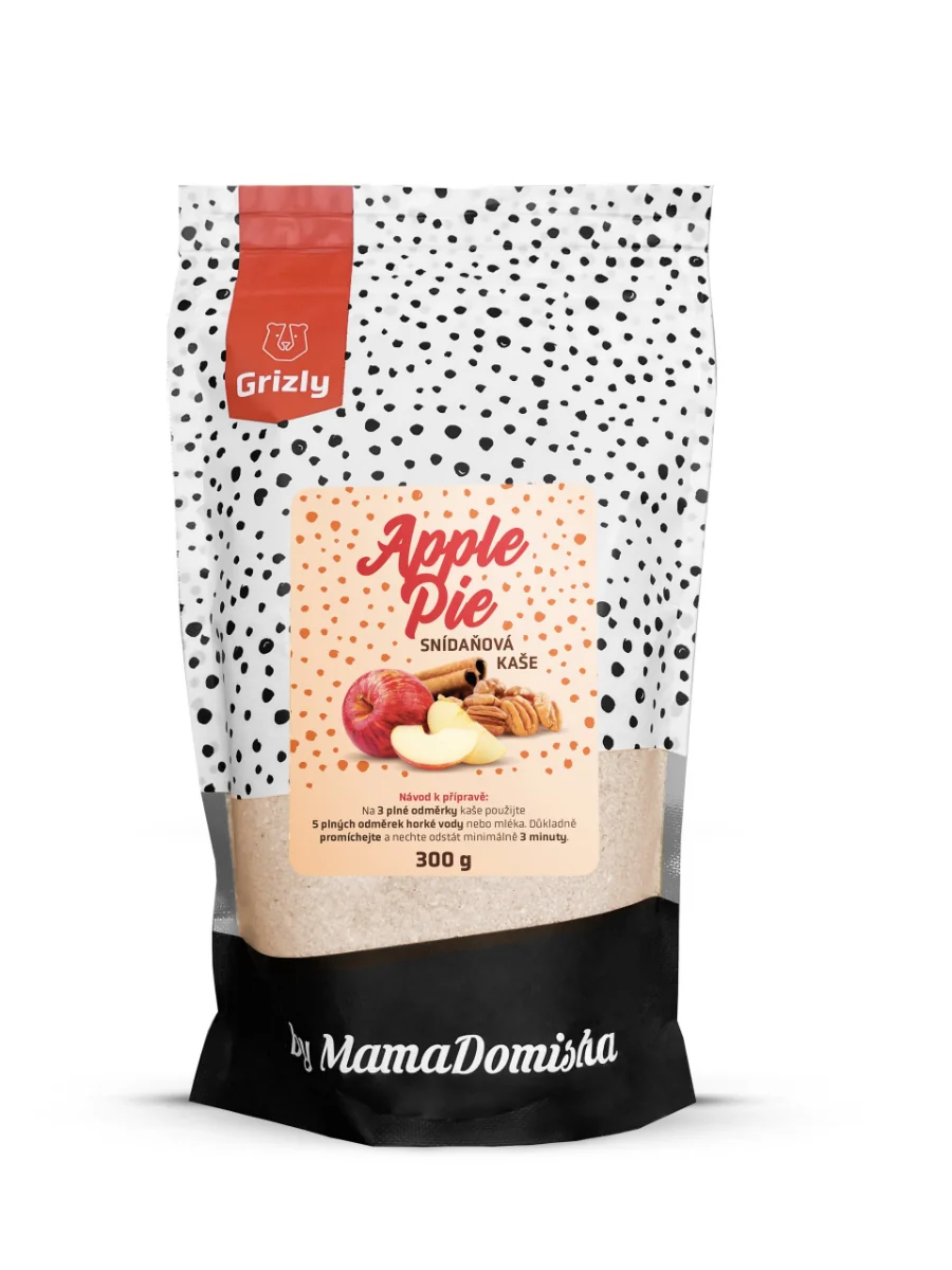 Grizly Apple pie by MamaDomisha snídaňová kaše 300 g