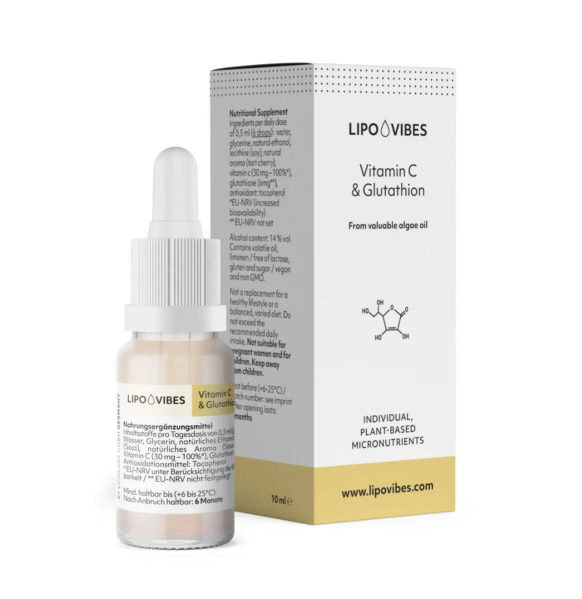 LipoVibes Pure Vitamin C & Glutathion 10 ml