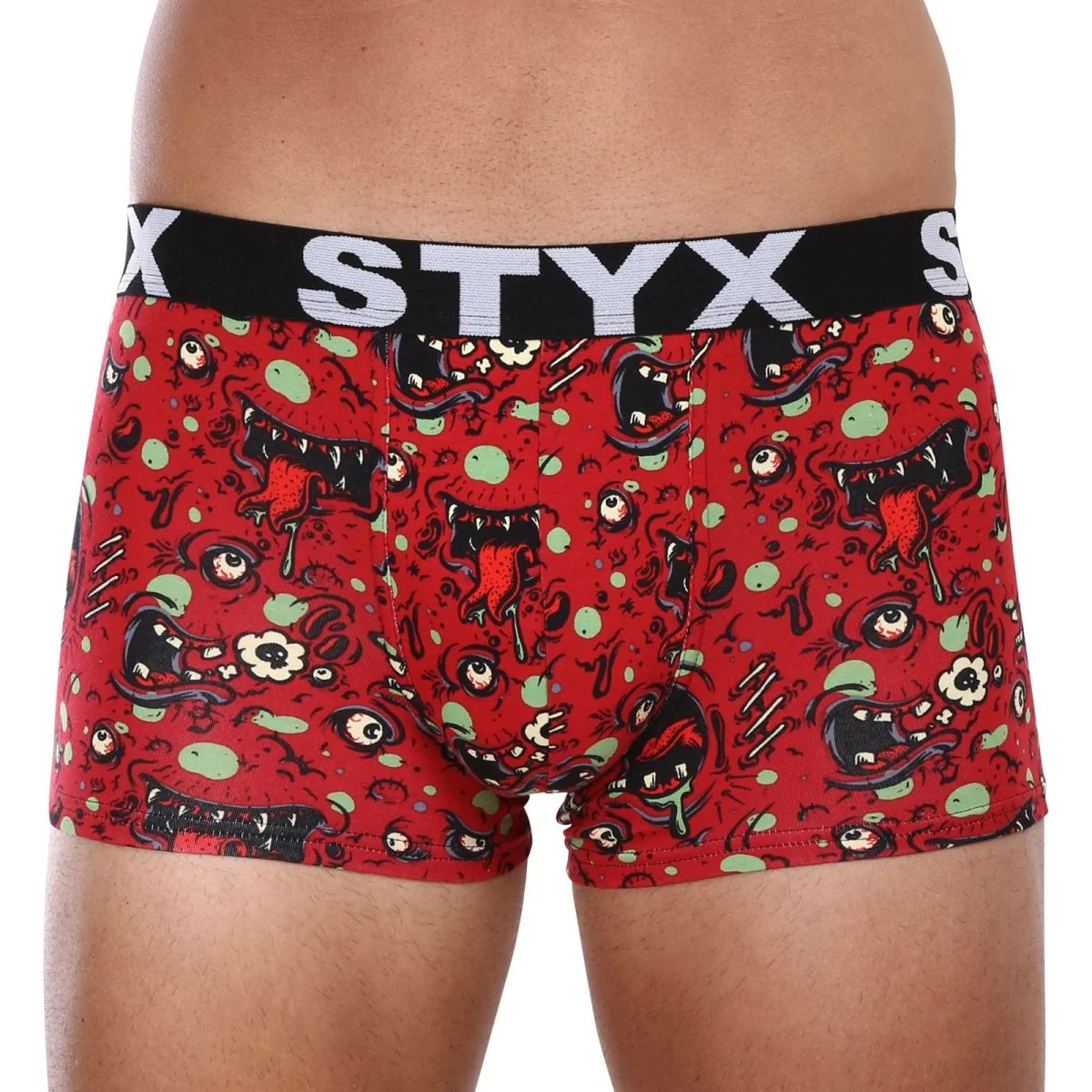 Styx 3PACK Pánské boxerky art sportovní guma nadrozměr (3R12914) 4XL 