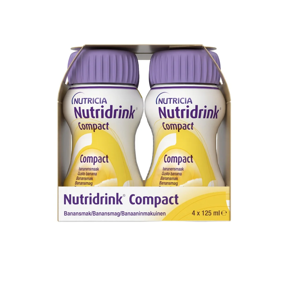 Nutridrink Compact s příchutí banánovou 4x125 ml