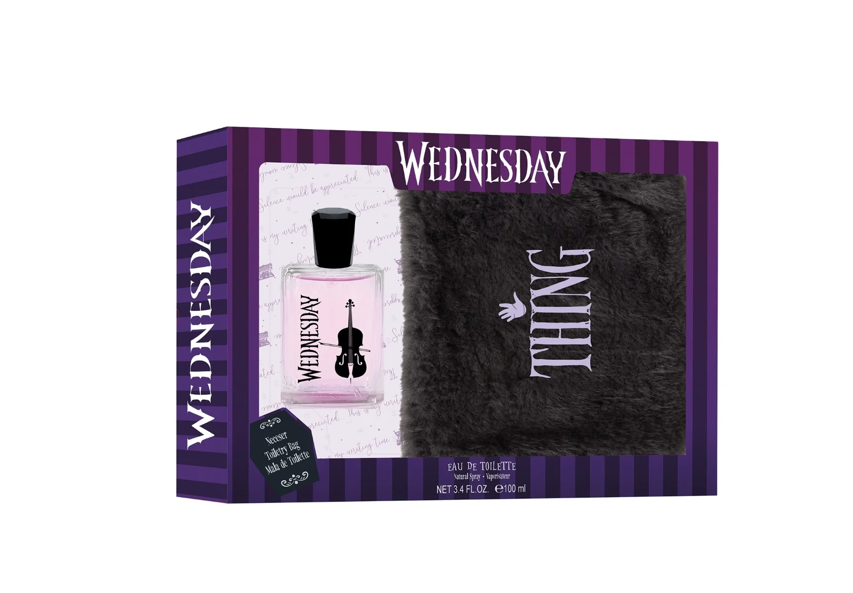 Netflix Wednesday Toaletní voda dárkový set s toaletní taškou 100 ml