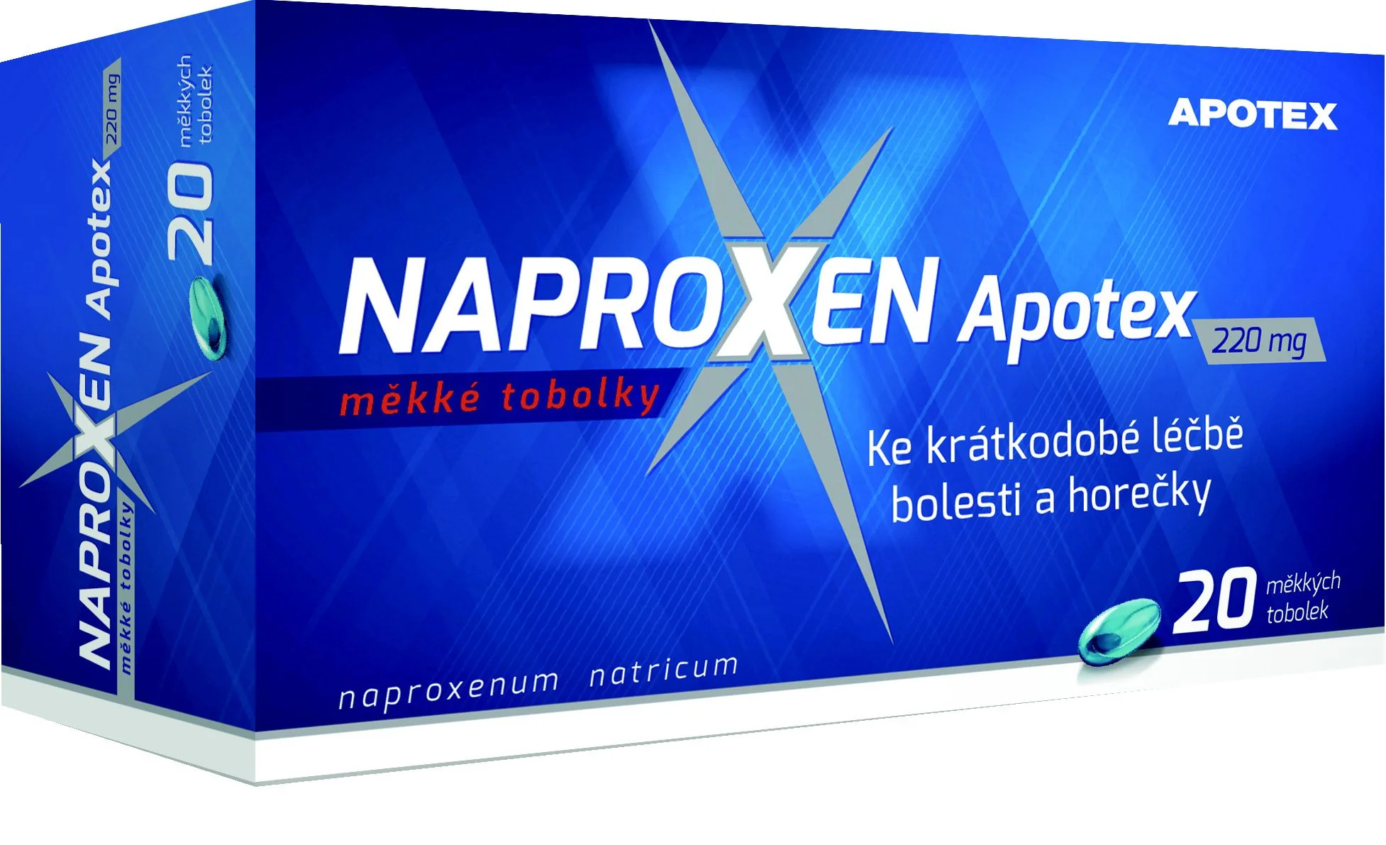 Naproxen Apotex 220 mg 20 měkkých tobolek