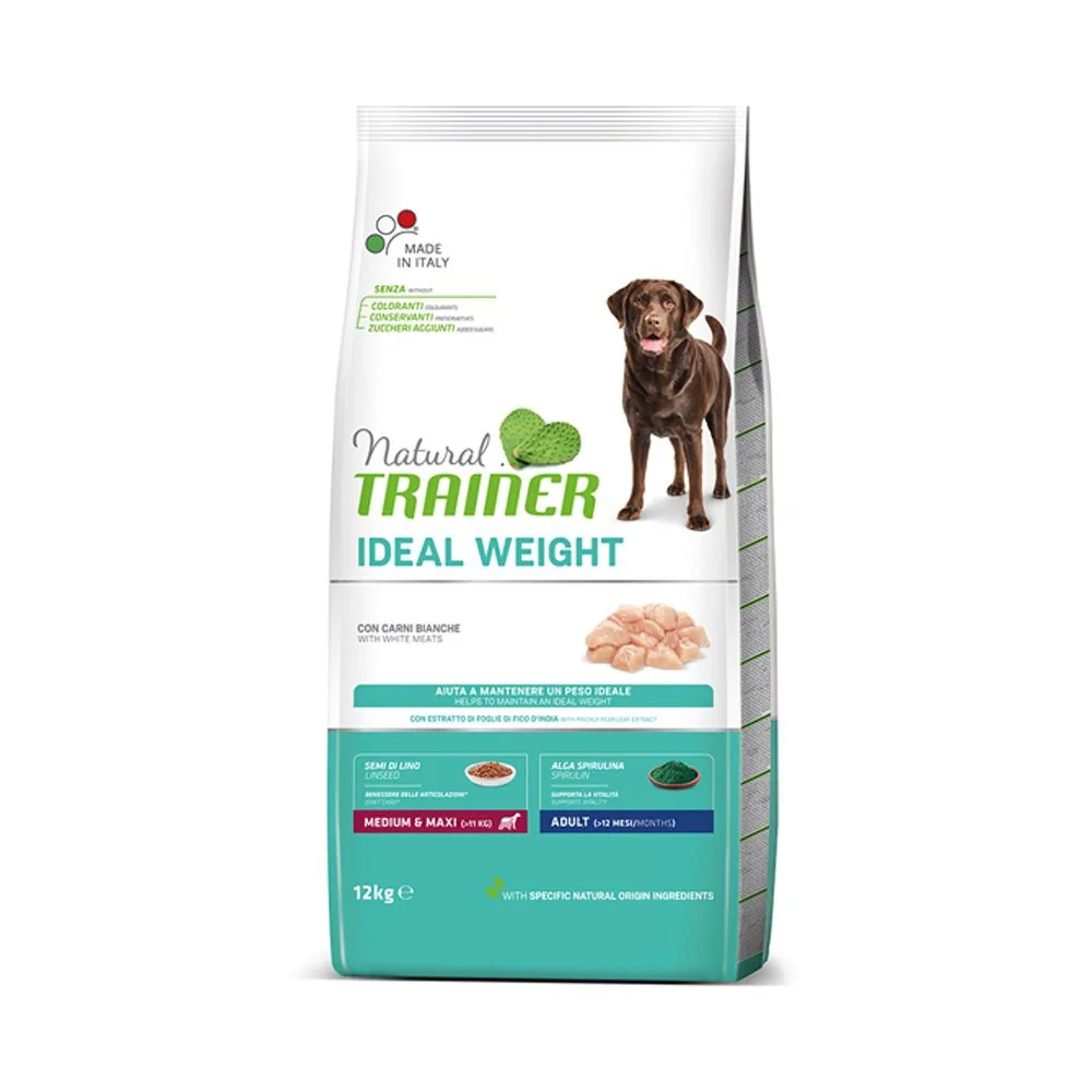 Natural Trainer Weight medium/maxi krůtí granule 12 kg