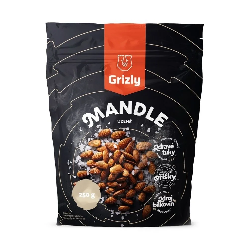 Grizly Mandle uzené 250 g