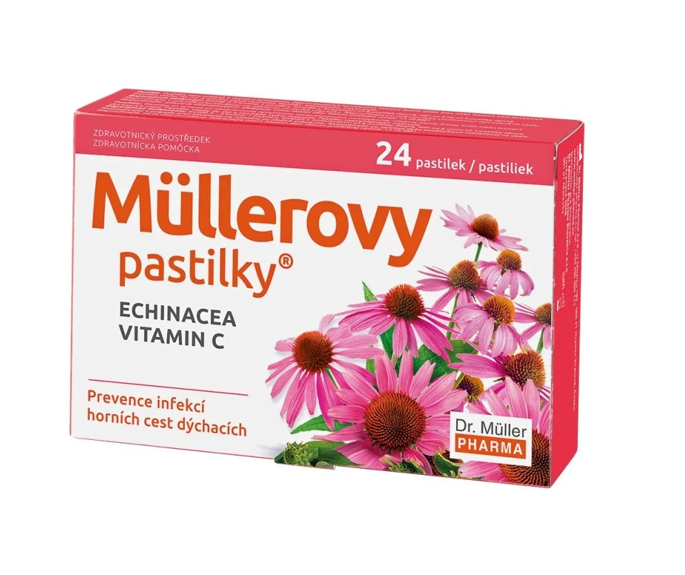 Dr. Müller Müllerovy pastilky s echinaceou 24 pastilek