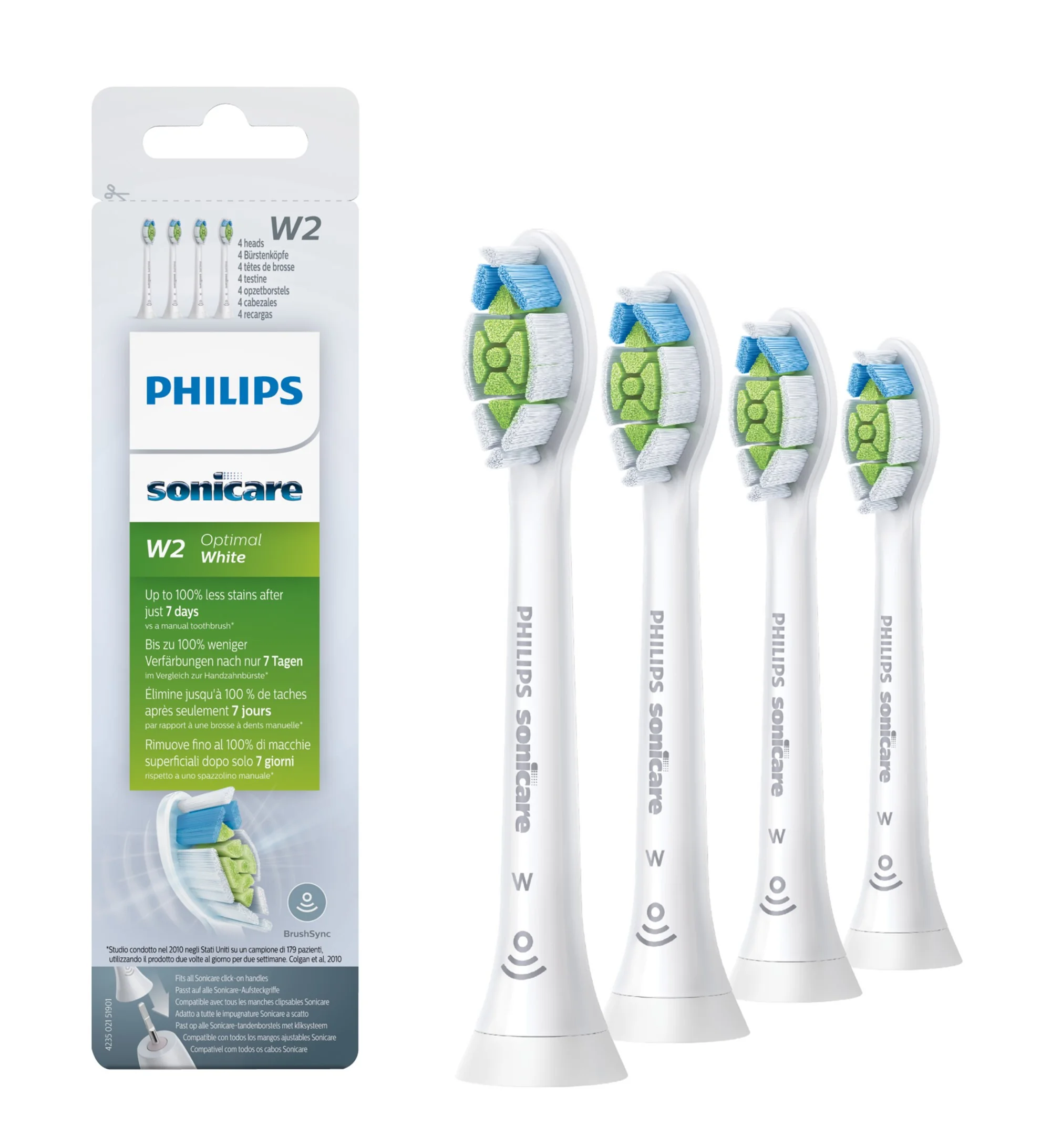 Philips Sonicare Optimal White Standard HX6064/10 náhradní hlavice 4 ks