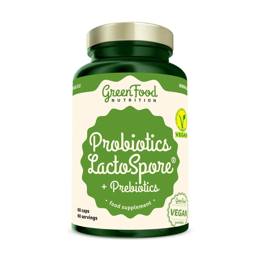 GreenFood Nutrition Probiotics LactoSpore + Prebiotics 60 kapslí