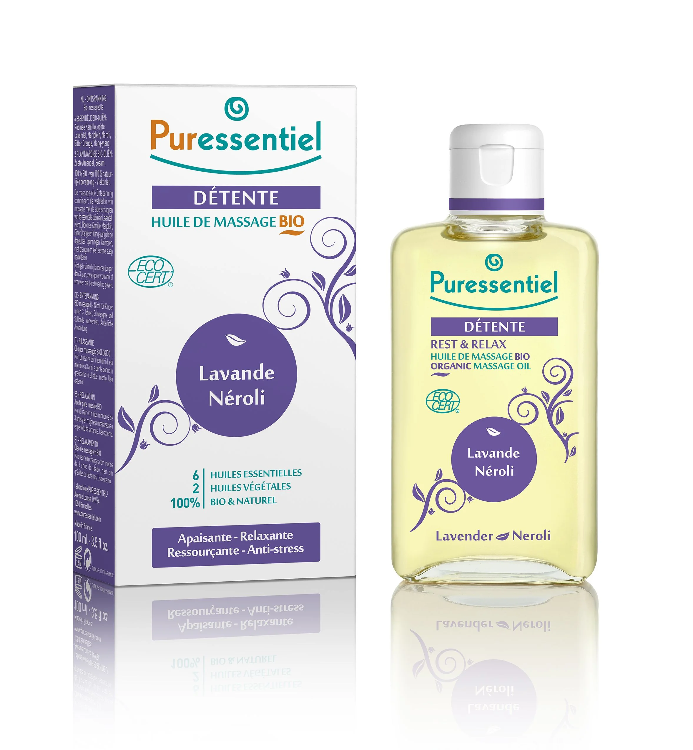 PURESSENTIEL Masážní olej pro uvolnění 100 ml