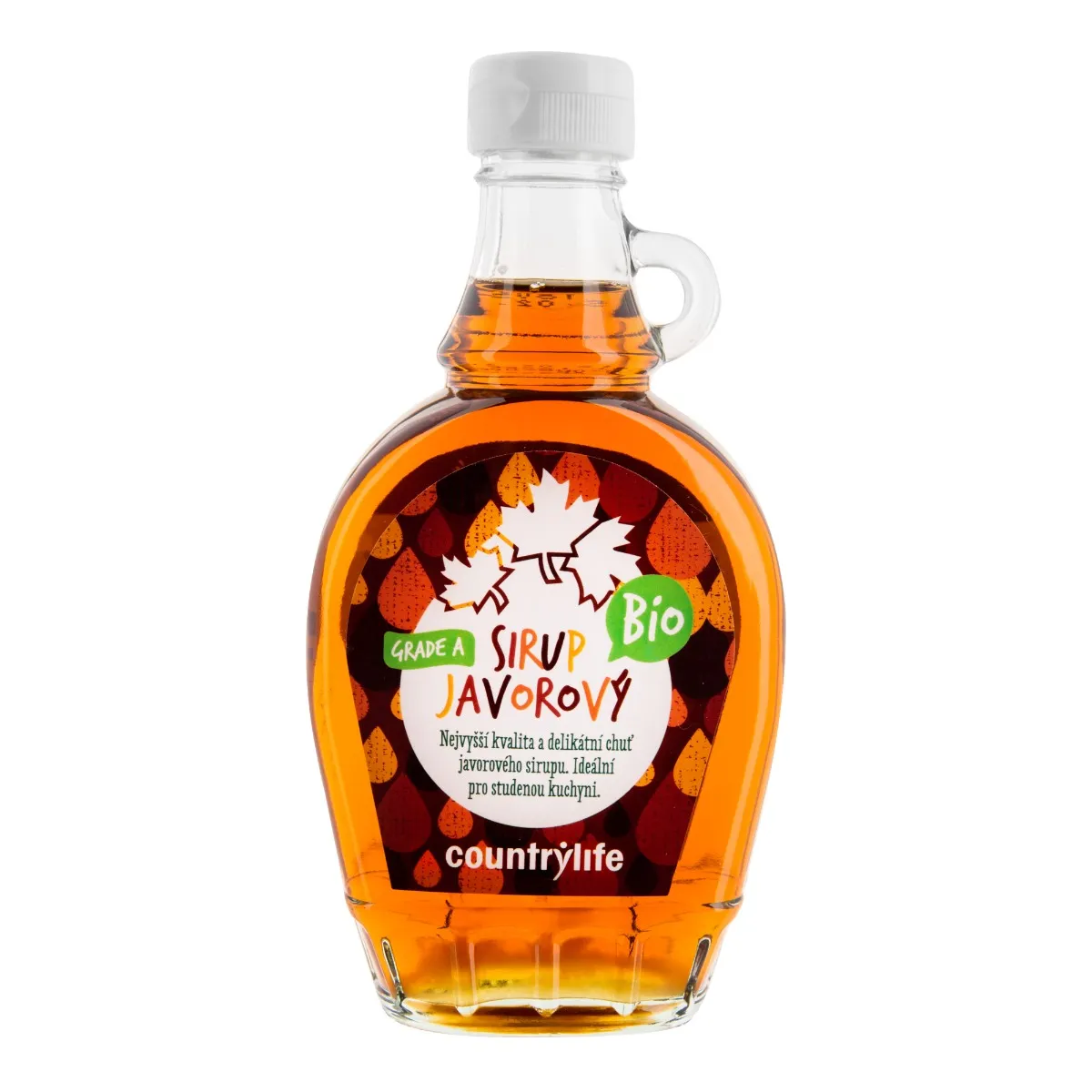 Country Life Sirup javorový Grade A BIO 250 ml