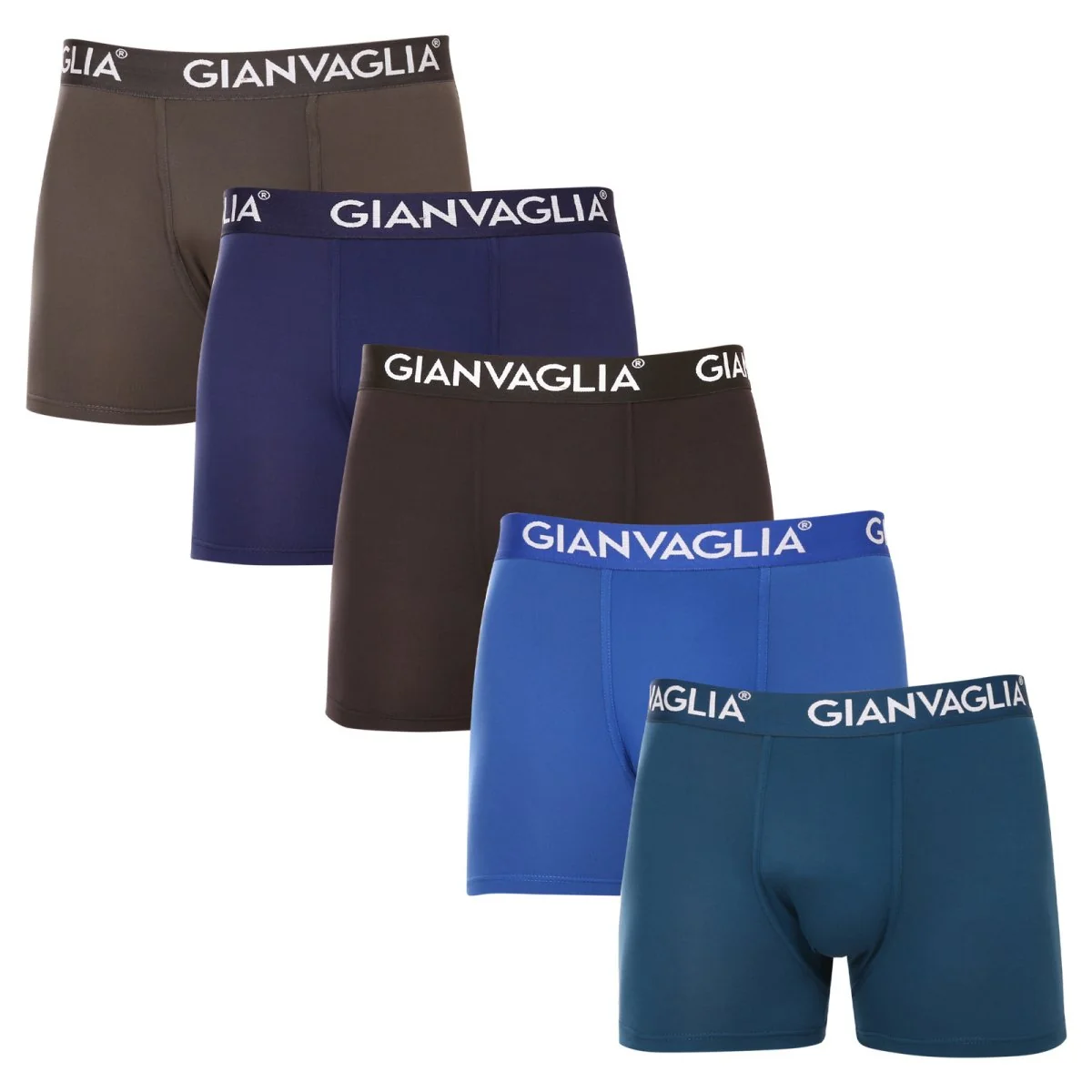 Gianvaglia 5PACK pánské boxerky vícebarevné (GVG-5007) M