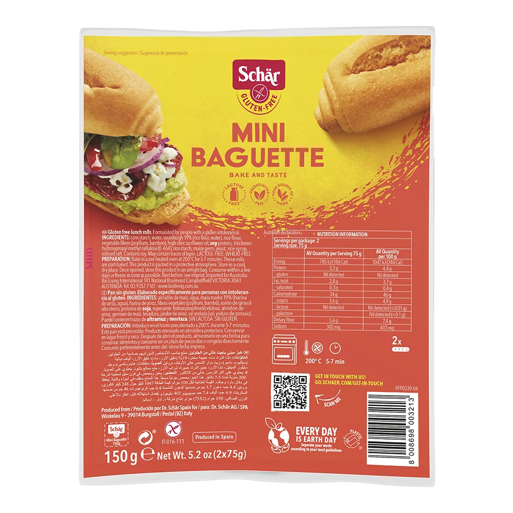 SCHÄR Baguette Mini bezlepkové bagety 150 g