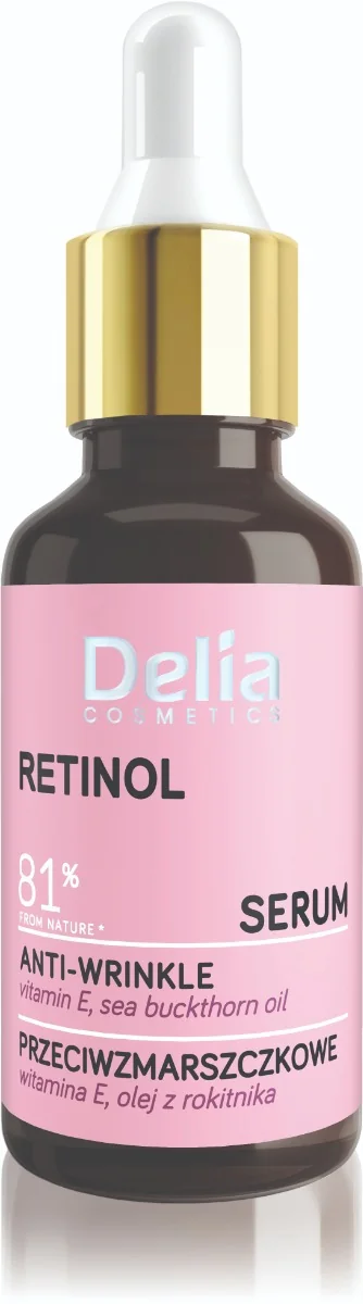 Delia Retinol Sérum proti vráskám na obličej, krk a dekolt 30 ml