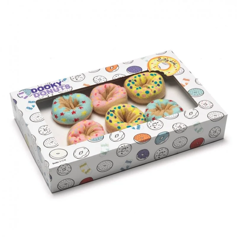 Dooky Gift DONUTS ponožky Tutti Frutti 3 páry 