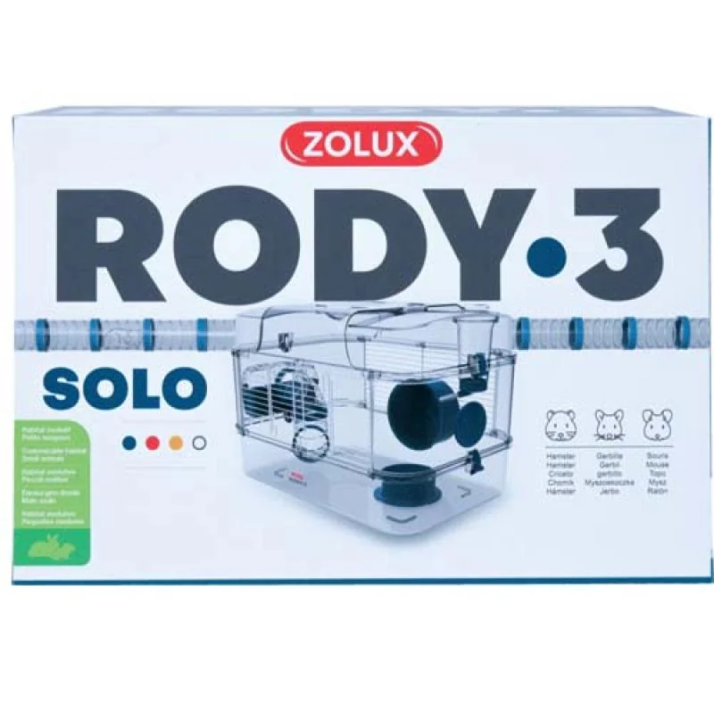 Zolux RODY3 SA klec SOLO BLUE 410x270x280mm 