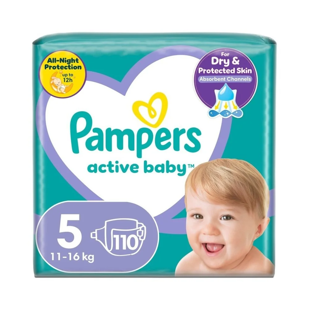 Pampers Active Baby vel. 5 11-16 kg dětské pleny 110 ks