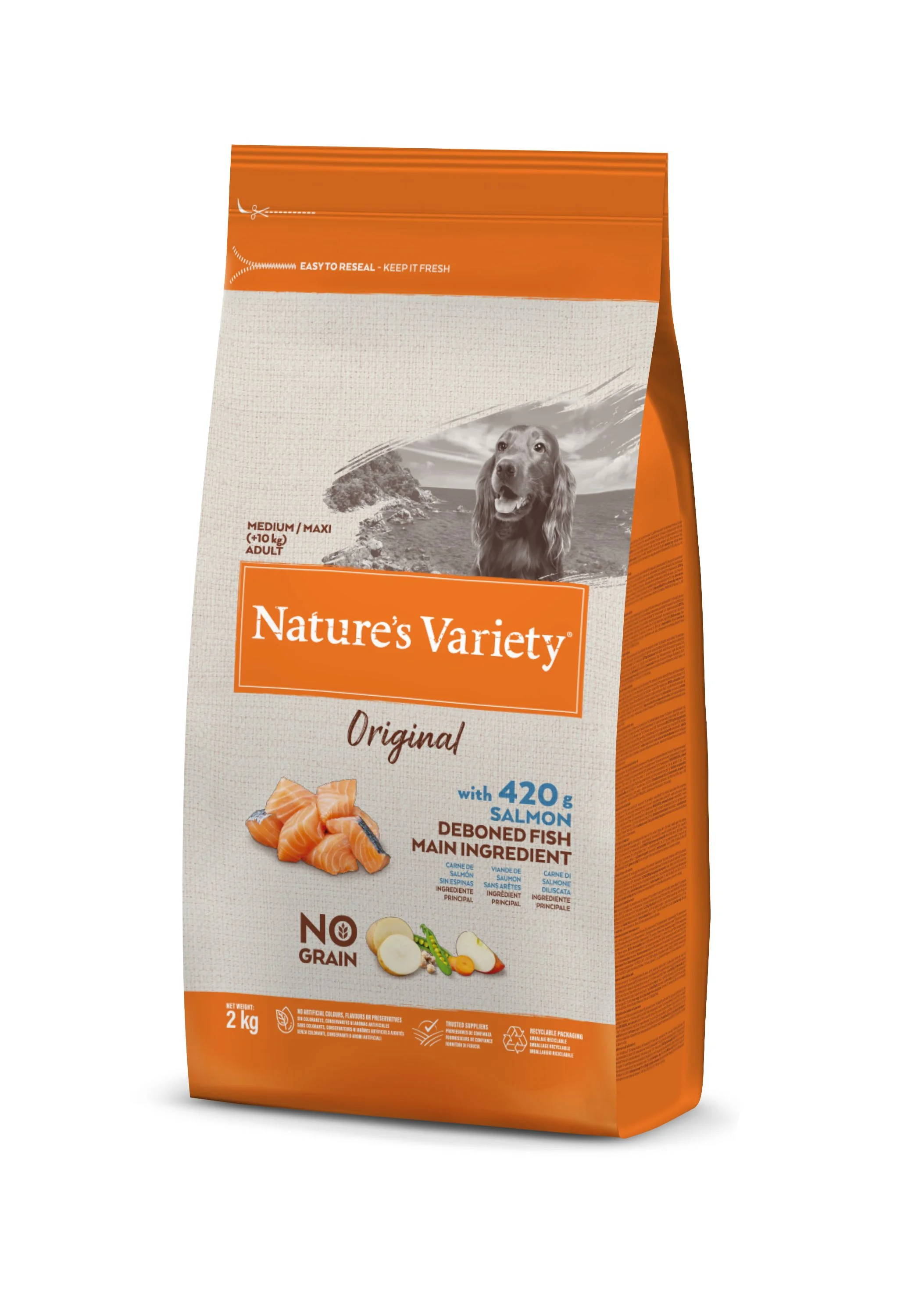 Natures Variety Original pro střední psy losos granule 2 kg