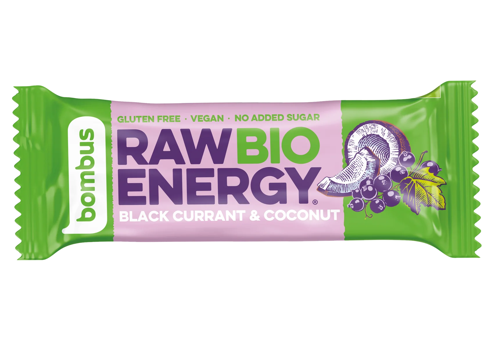 Bombus Raw BIO Tyčinka Black currant + coconut 50 g