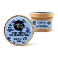 Organic Shop Tuhý šampon pro blond vlasy Borůvka a bambucké máslo