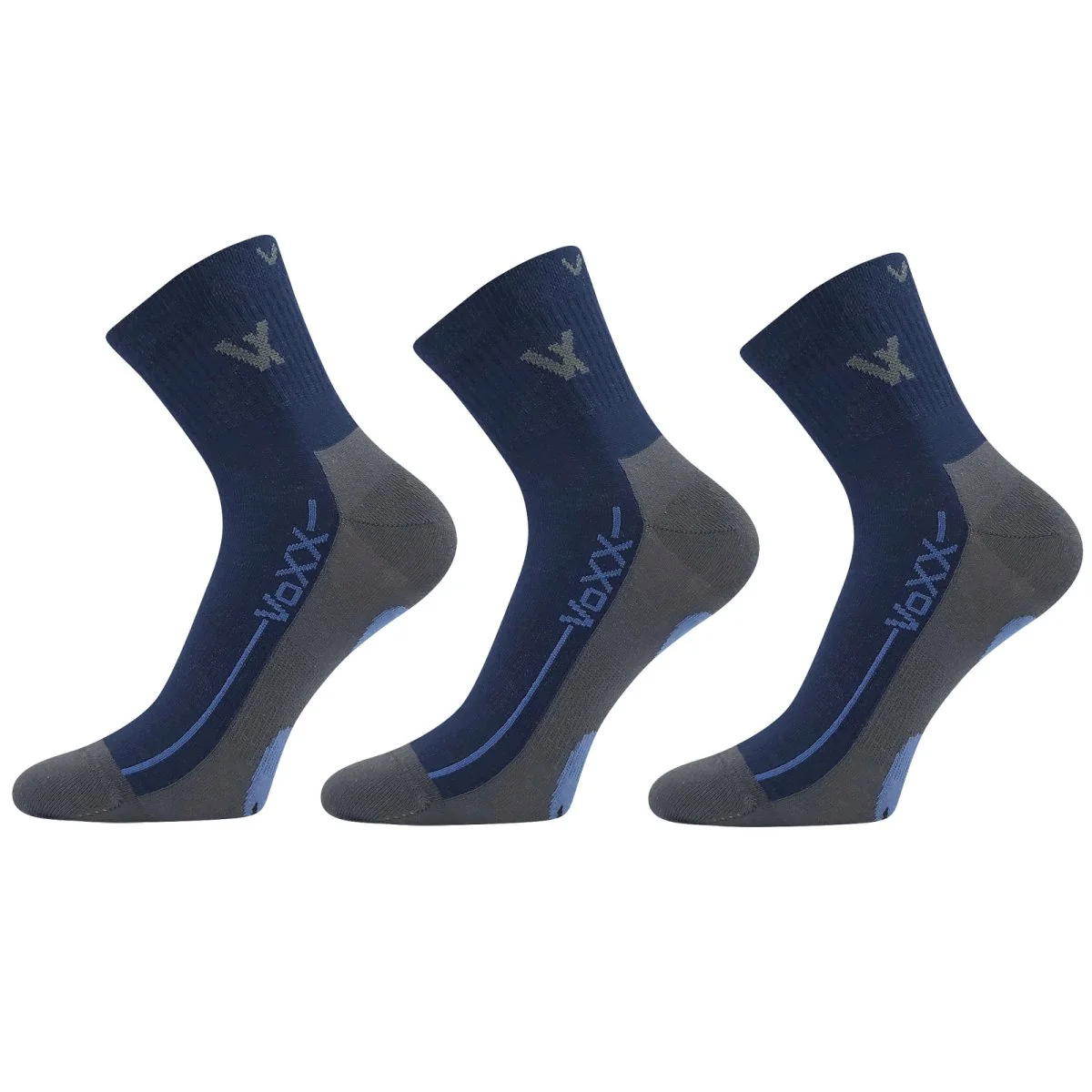 VoXX 3PACK ponožky tmavě modré (Barefootan-darkblue) S 