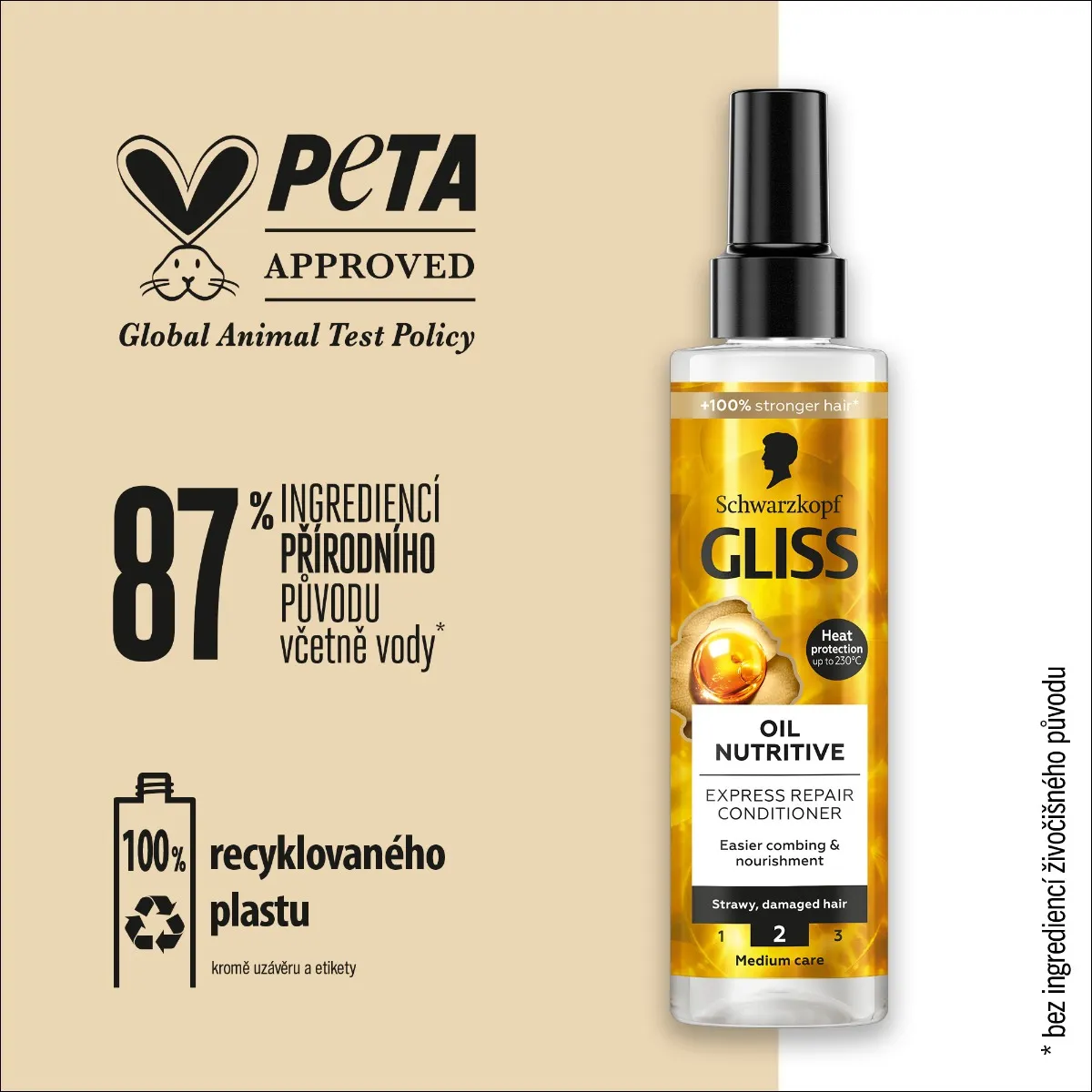 Gliss Oil Nutritive kondicionér ve spreji 200 ml