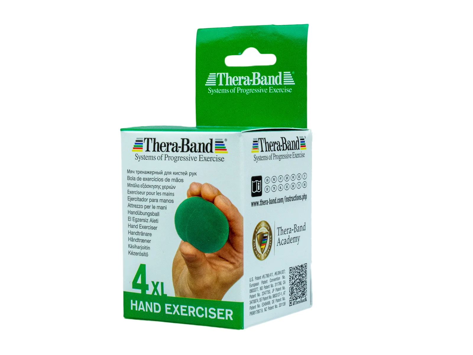 Thera-Band Hand Exerciser XL - posilovač rukou gel. vajíčko středně měkké zelené