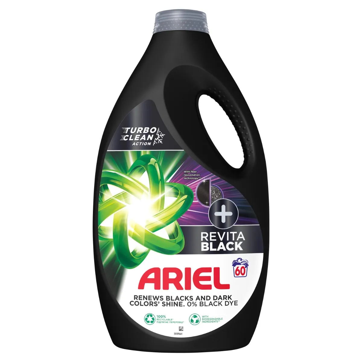 Ariel Revita Black Prací gel 3 l 60 praní