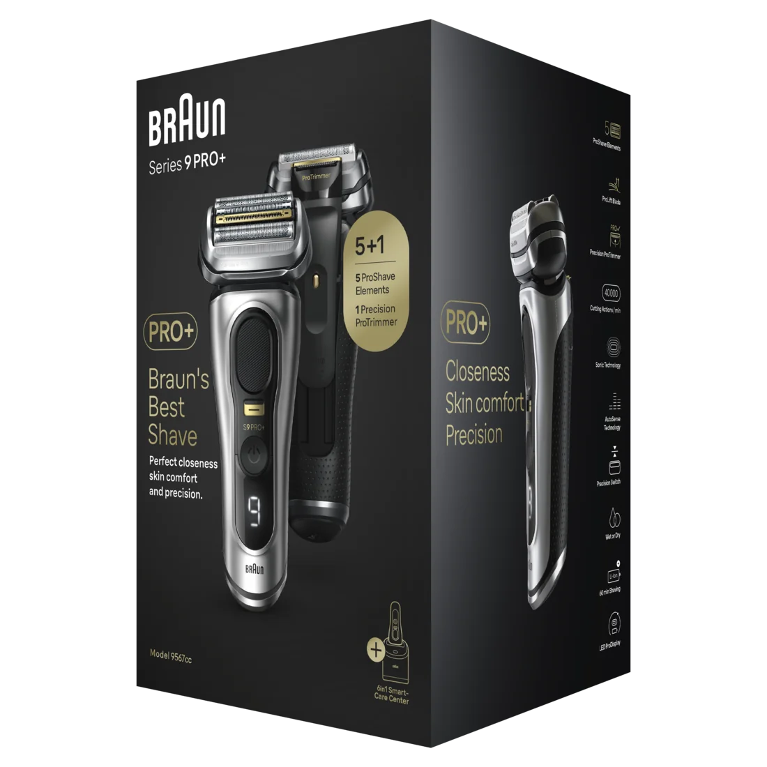 Braun Series 9 PRO+ 9567cc pánský holicí strojek silver