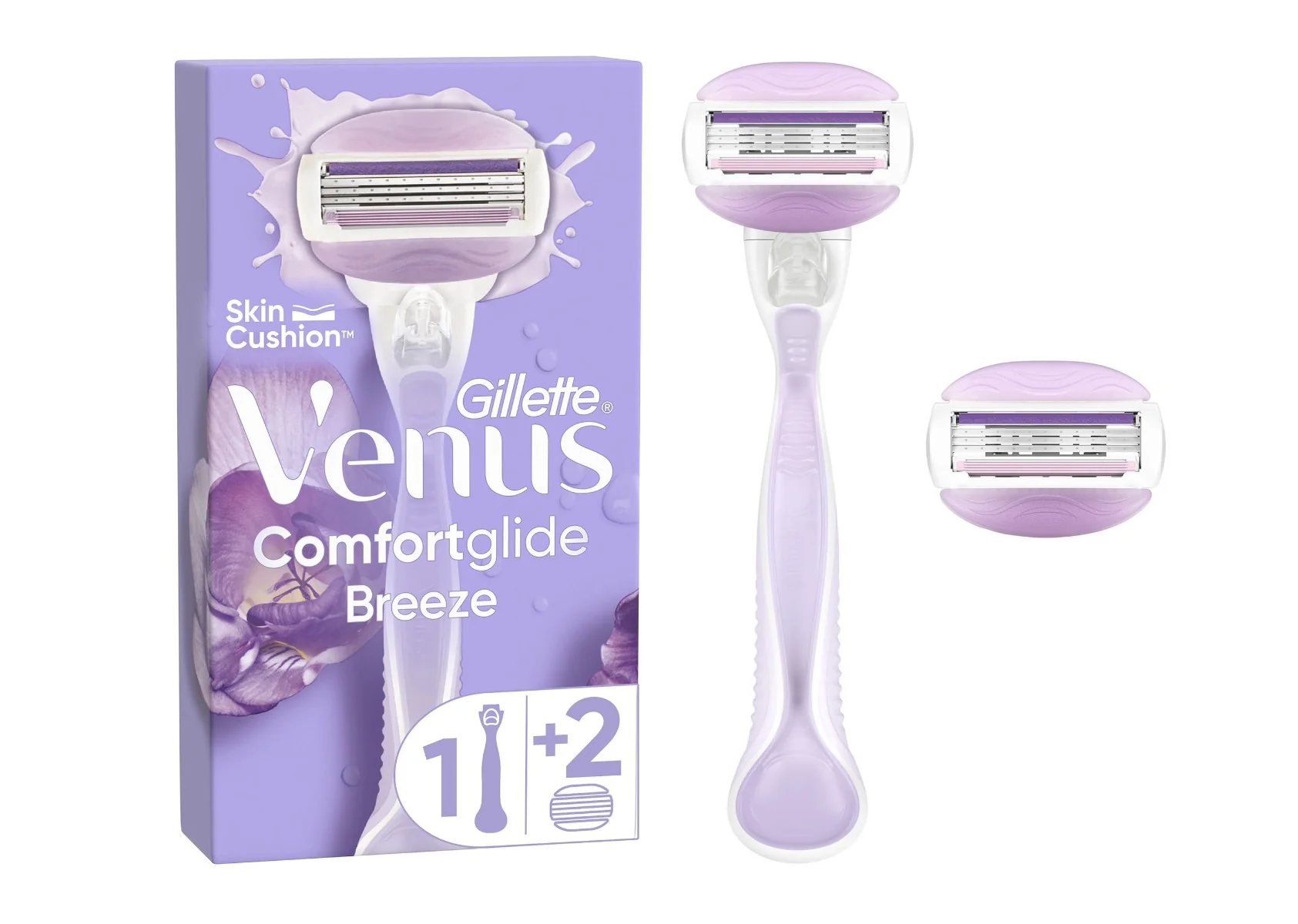 Gillette Venus ComfortGlide Breeze dámský holicí strojek 1 ks + 2 hlavice