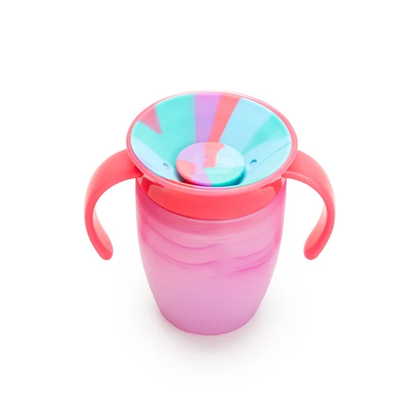 Munchkin Miracle 360° Tie Dye Cup Tropical 6m+ 2x207 ml žlutý a růžový