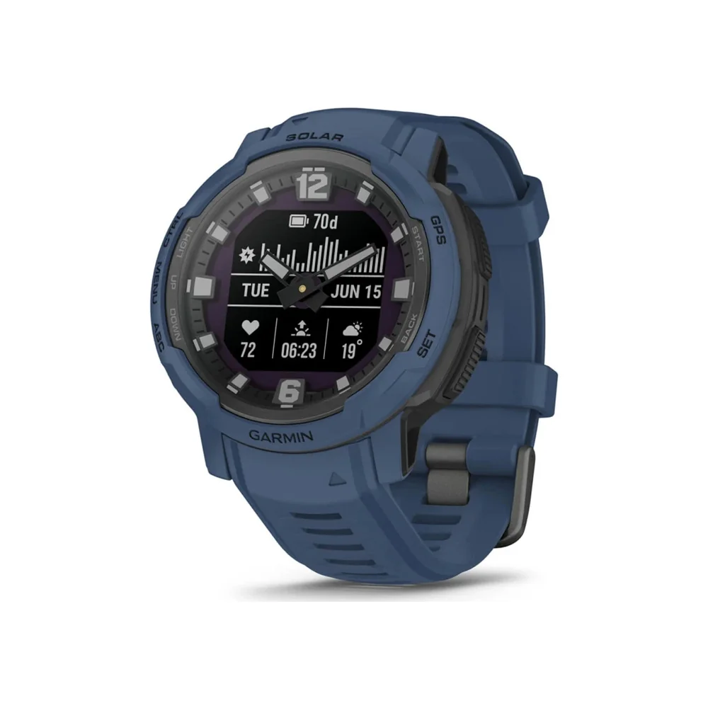 Garmin Instinct Crossover Solar hodinky s GPS Tidal Blue