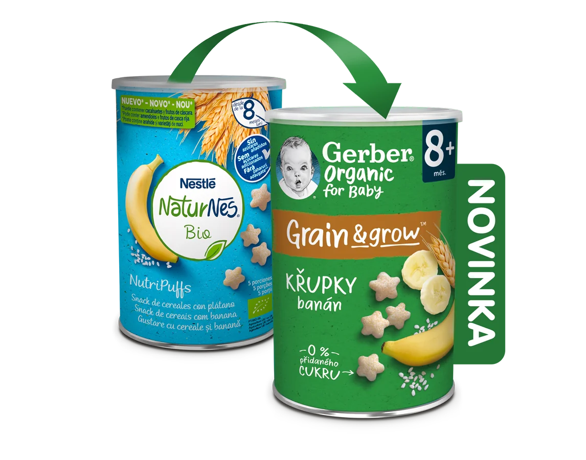 Gerber Organic Křupky banánové BIO 8m+ 35 g