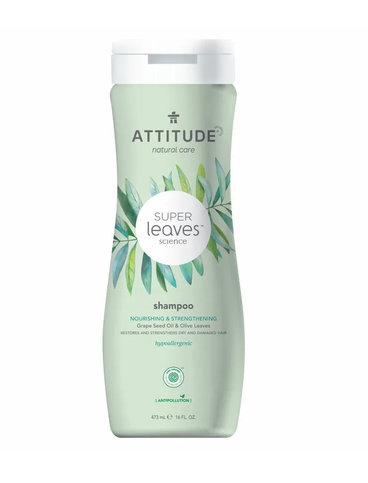 ATTITUDE Super leaves Přírodní šampon vyživujicí pro suché a poškozené vlasy 473 ml