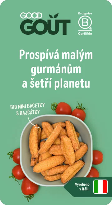 Good Gout BIO Mini bagetky s rajčátky 10m+ 70 g