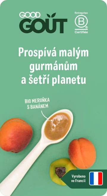 Good Gout BIO Meruňka s banánem (120 g)