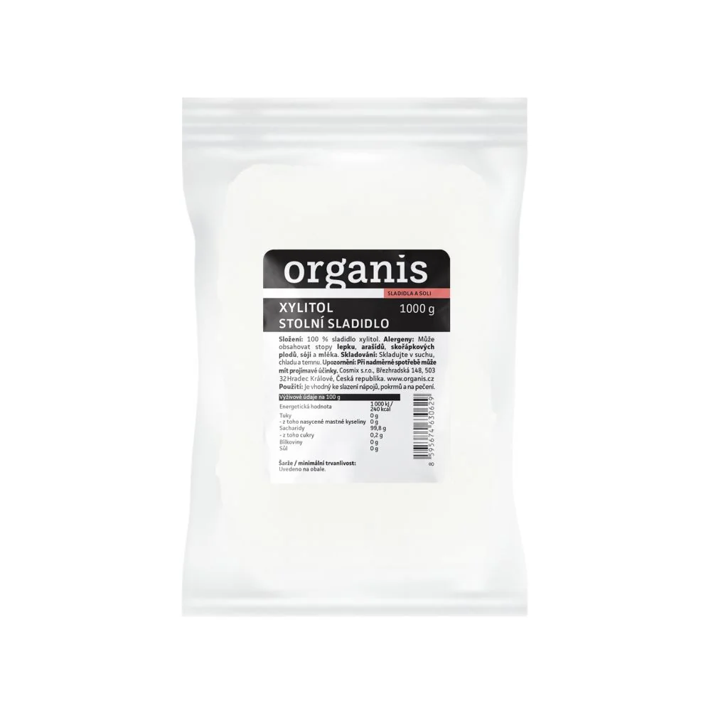 Organis Xylitol březový cukr 1000 g