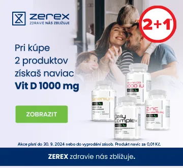 Zerex při 2ks NAVÍC Zerex Vit D 1000 mg (září 2024)