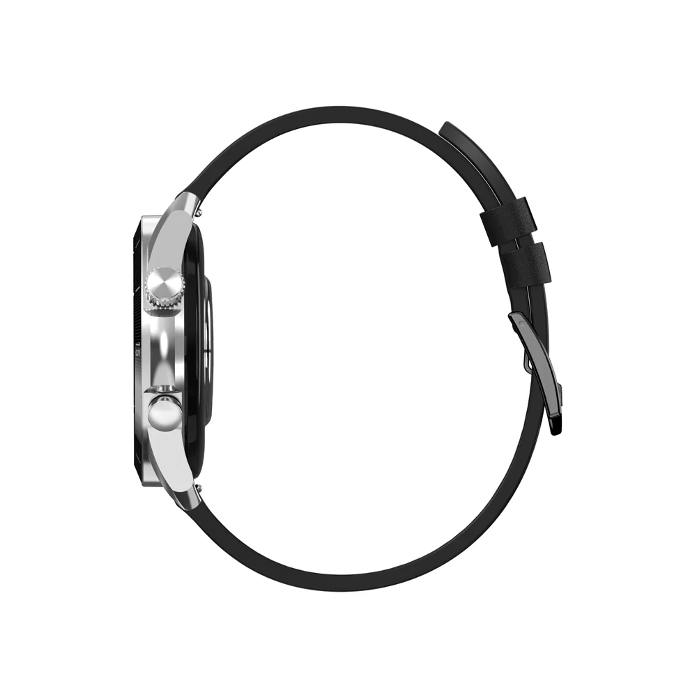 Garett Smartwatch V10 smart hodinky Silver/Black Leather