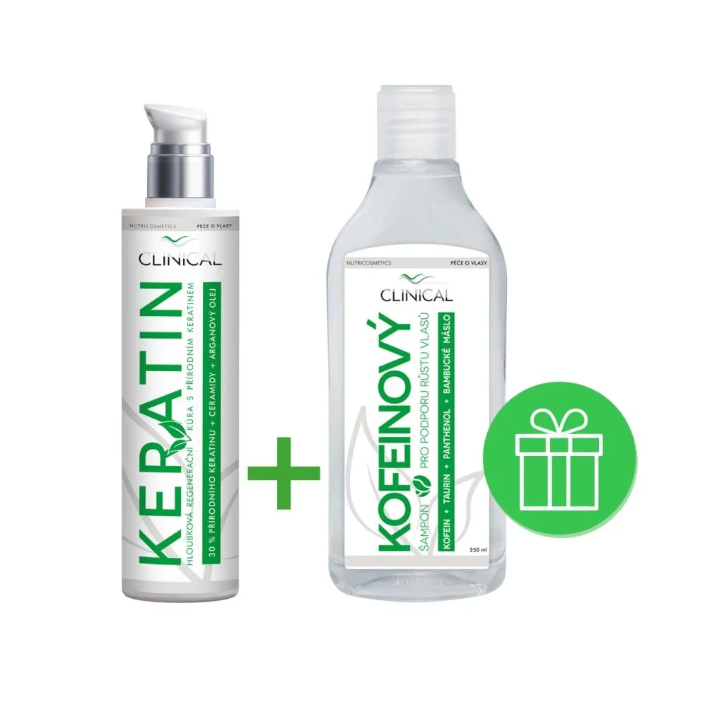 Clinical Keratin kúra 100 ml + Kofeinový šampon 250 ml